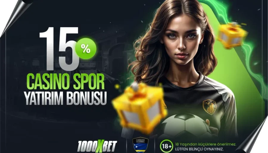 %15 Spor ve Casino Yatırım Bonusu