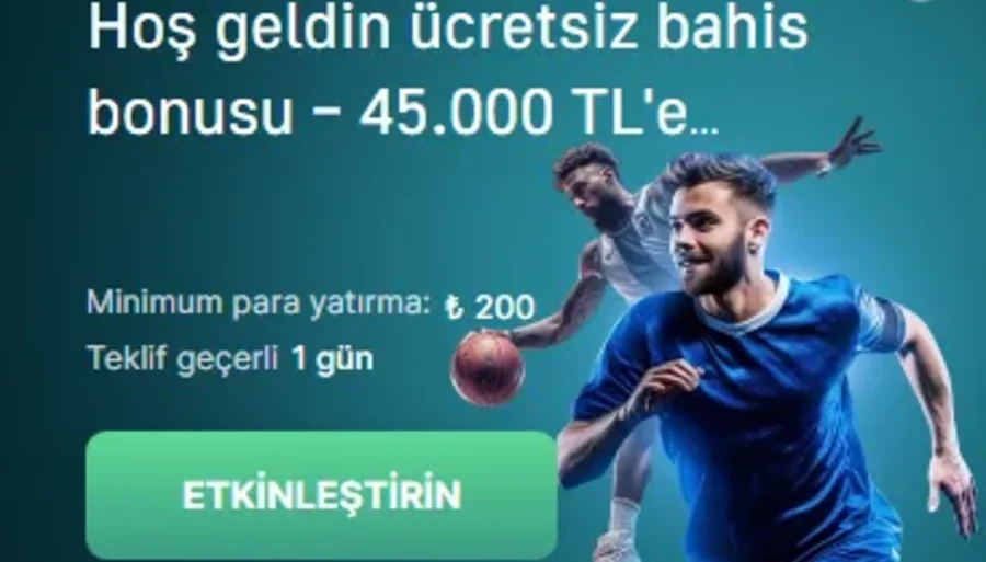 7slots Hoş geldin ücretsiz bahis bonusu – 45.000 TL'e kadar!