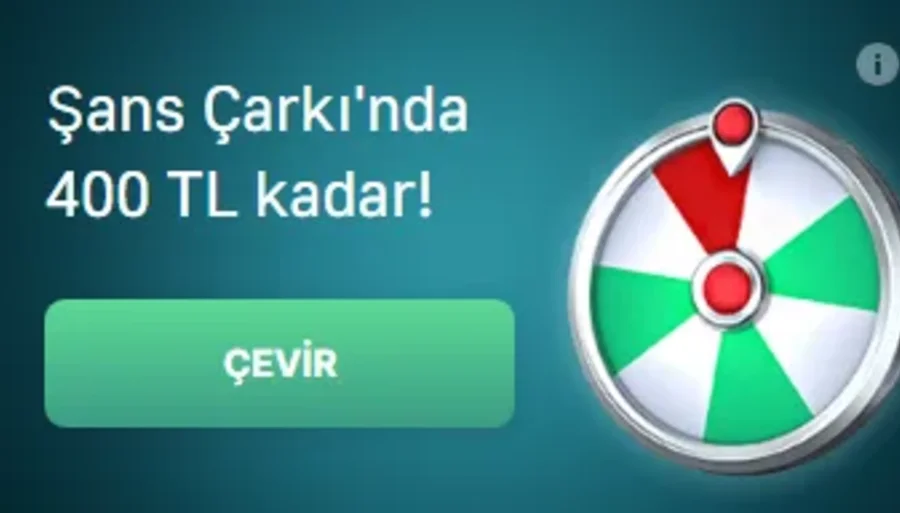 Şans Çarkı'nda 400 TL kadar!