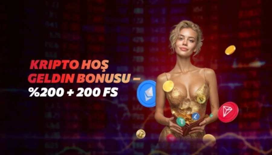 Kripto Hoş Geldin Bonusu – %200 + 200 FS