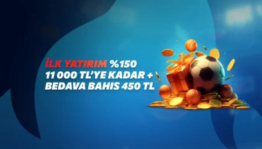 Spor Bonusu: %150 + 3 Bedava Bahis 450 TL