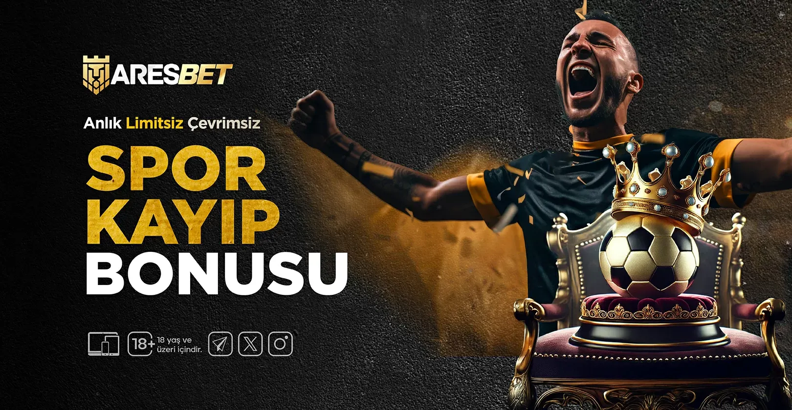 Anlık Çevrimsiz Limitsiz Spor Kayıp Bonusu
