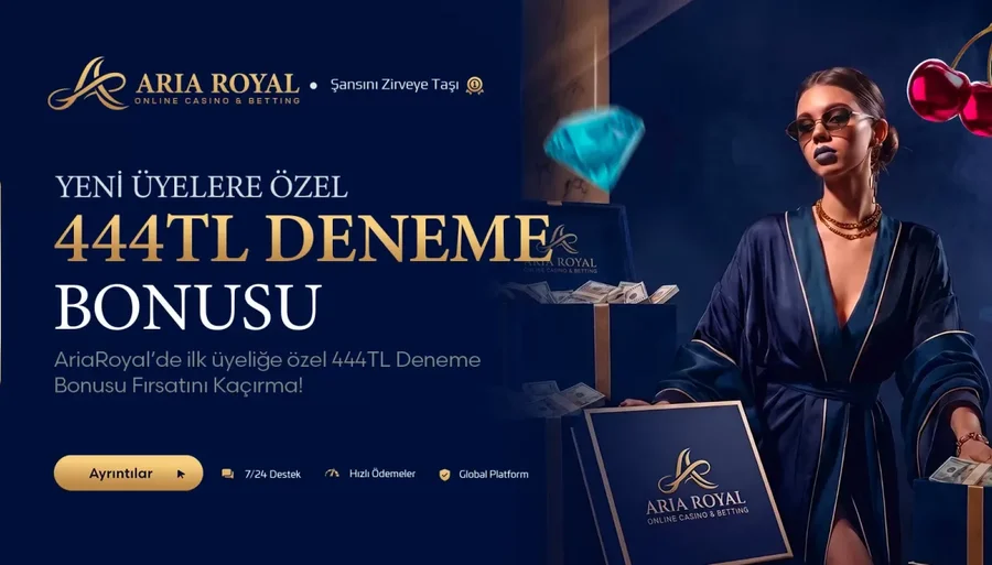 Ariaroyal 444 ₺ Deneme Bonusu!