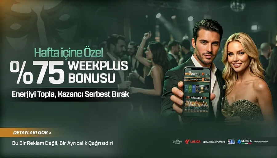 Atlasbet %75 Weekplus Bonusu