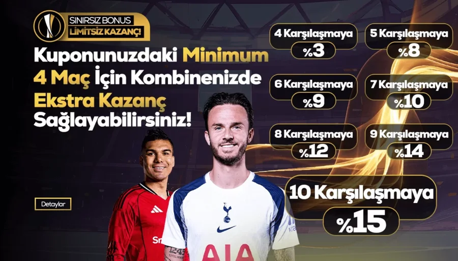 %15'e Varan Kombine Bonusu