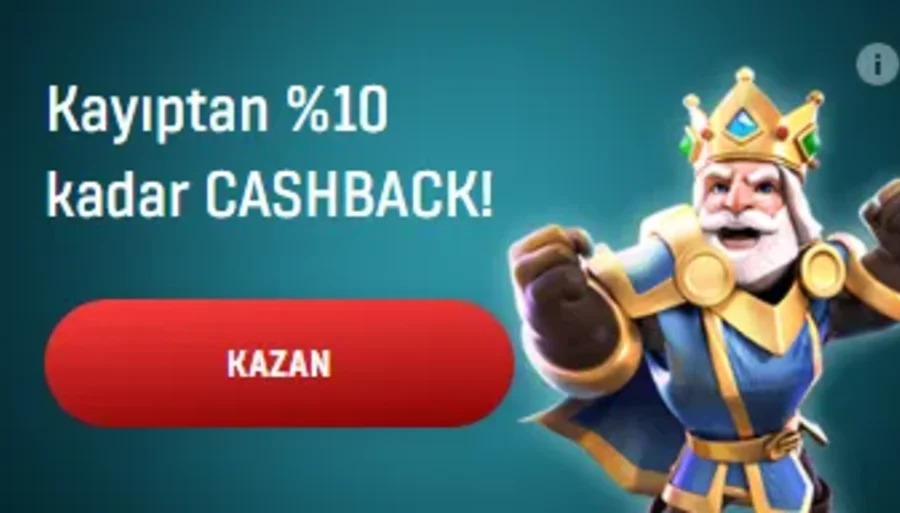 Kayıptan %10'a Kadar Cashback