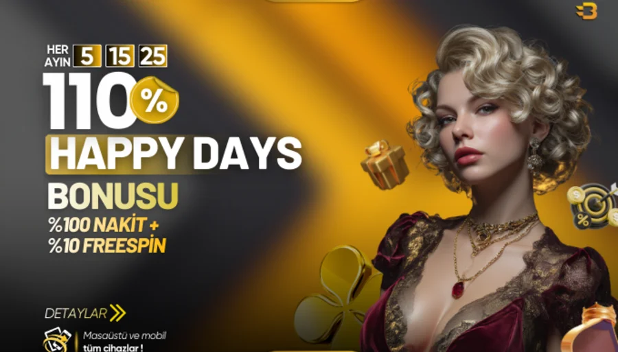 %110 Çevrimsiz Happy Days Bonusu
