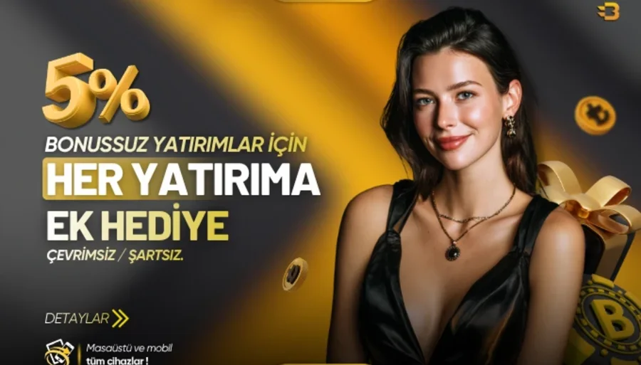 %5 Tamamen Çevrimsiz Nakit Bonus