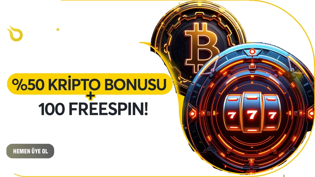 %50 KRİPTO BONUSU + 100 FREESPİN