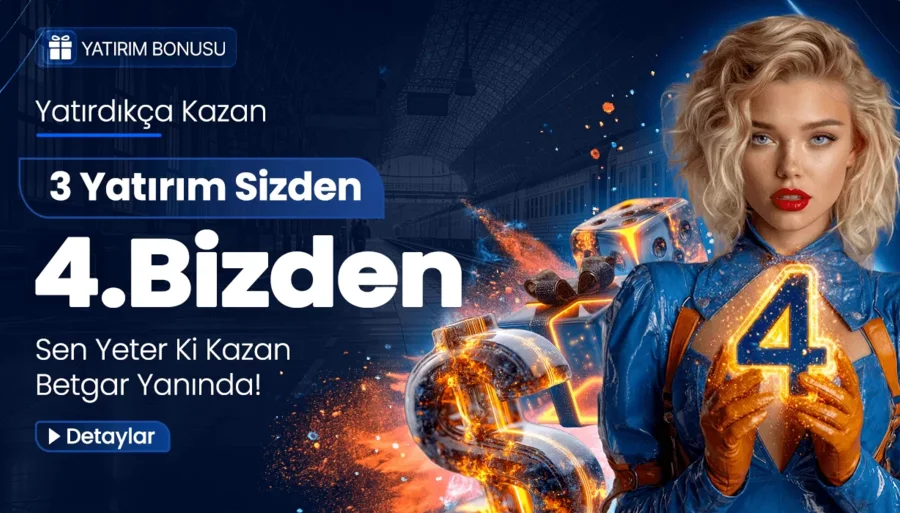 3 Kere Yatırım Yapana 4. Yatırım Betgar'dan Hediye