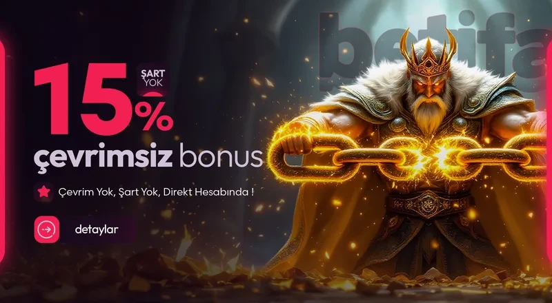 15% Çevrimsiz Yatırım Bonus