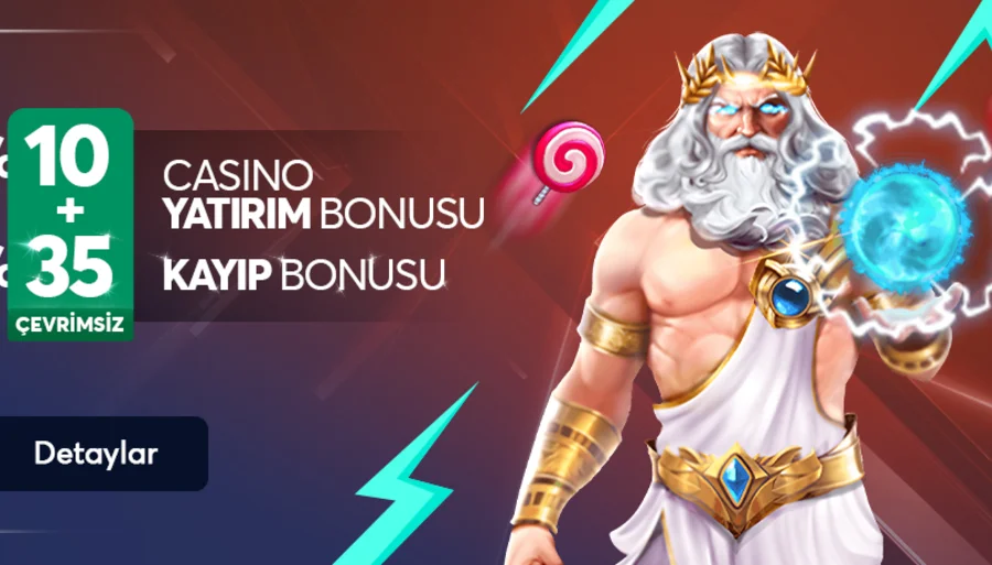 %10 Çevrimsiz Casino Yatırım Bonusu + %35 Kayıp Bonusu