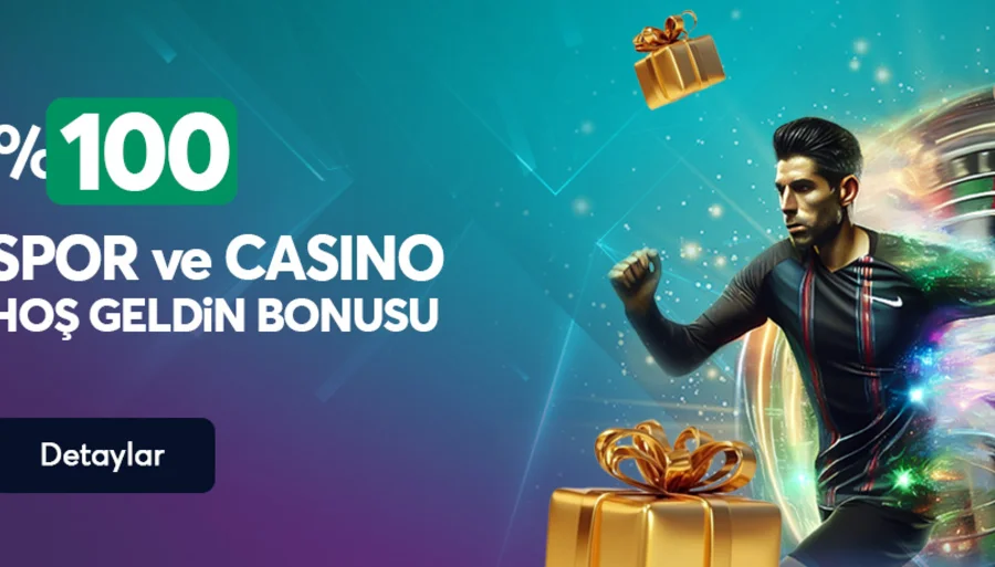 İlk Yatırıma Spor ve Casinoda Geçerli %100 Bonus