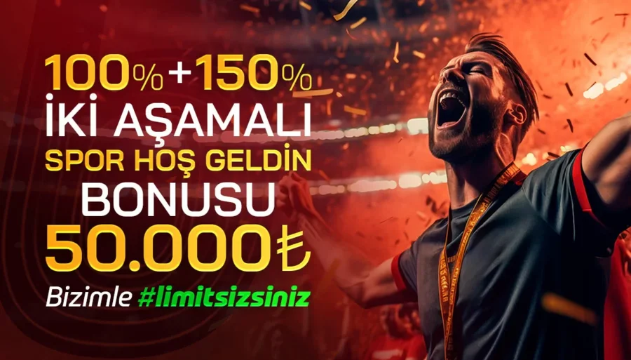 50.000 TL'ye Varan %250 Spor Hoş Geldin Bonusu