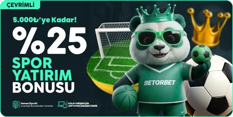 %25 Çevrimli Spor Yatırım Bonusu
