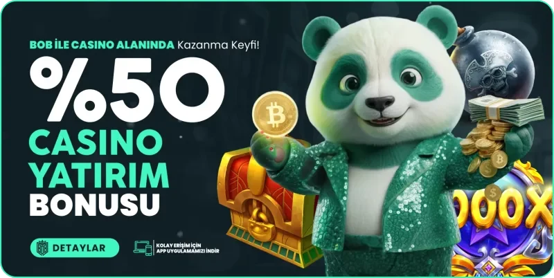 %50 Kolay Çevimli Casino Yatırım Bonusu