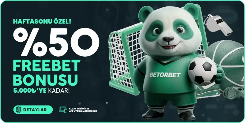 Hafta Sonu Özel %50 Freebet Bonusu