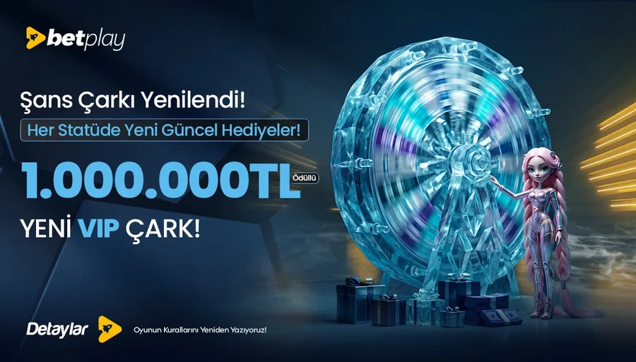 1.000.000 TL Ödüllü Yeni VIP Şans Çarkı
