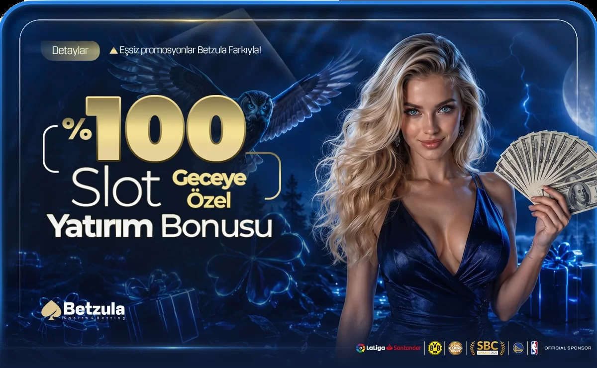 Geceye Özel %100 Slot Yatırım Bonusu
