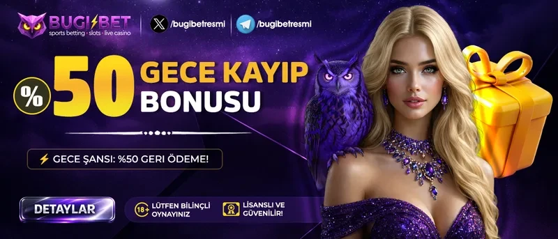 %50 GECE CASINO KAYIP BONUSU