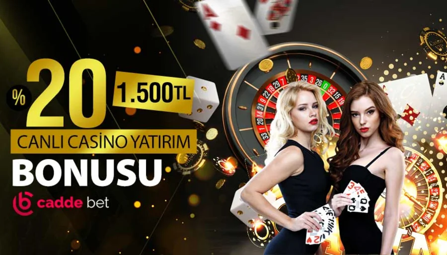 Caddebet %20 Canlı Casino Yatırım Bonusu