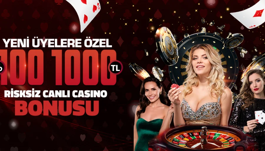 Risksiz Canlı Casino Bonusu %100