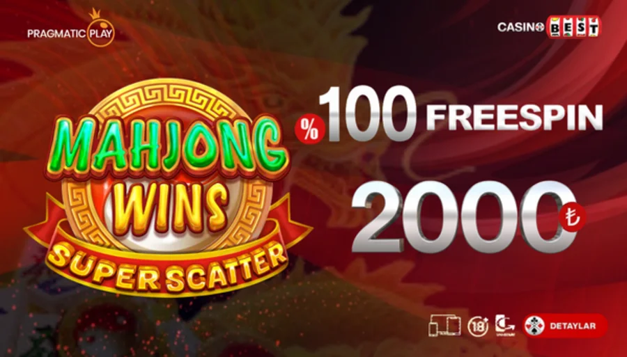 Casinobest Mahjong Wins Super Scatter %100 2000 TL