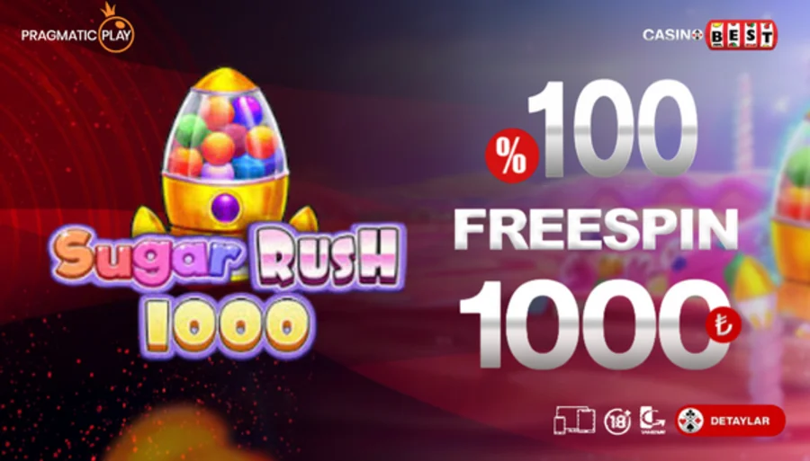 Casinobest Sugar Rush 1000 %100 1000 TL Freespin