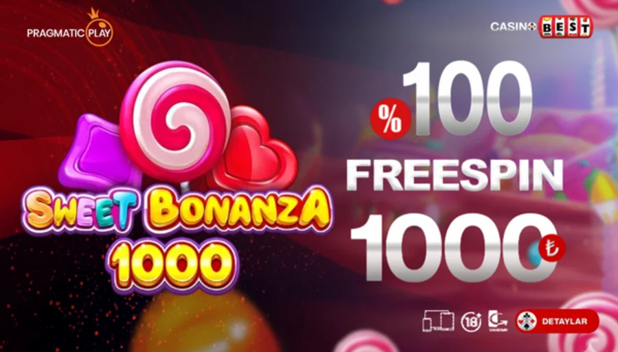 Casinobest Sweet Bonanza 1000 %100 1000 TL Freespin
