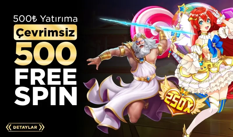500 TL YATIRIMA ÇEVRİMSİZ 500 FREESPIN!