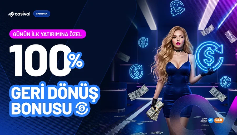 Günün İlk Yatırımına Özel %100 Geri Dönüş Bonusu
