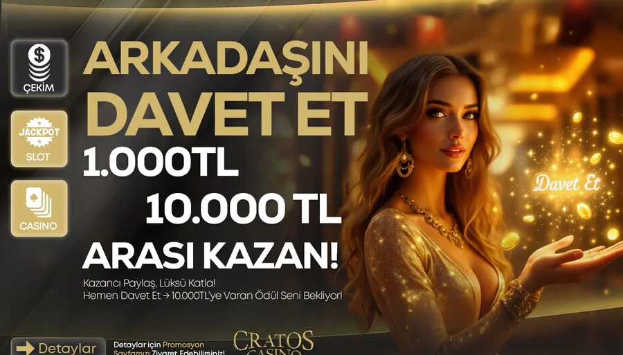 Cratos Casino Arkadaş Davet Bonusu