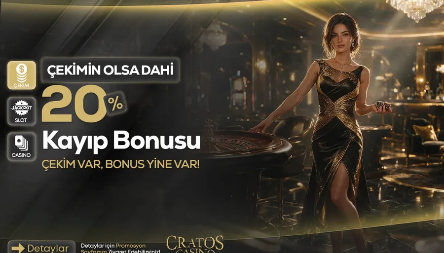 Cratoscasino Şartsız %20 Casino ve Slot Kayıp Bonusu (Discount)