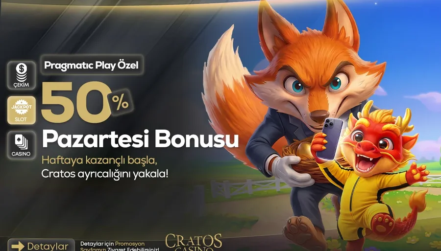Pazartesi %50 Casino Yatırım Bonusu - Pragmatic Play