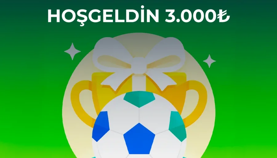 %100 - 3.000 TL Spor Hoş Geldin Bonusu