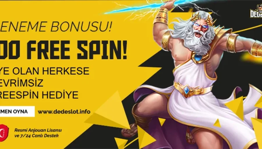 Dedeslot 100 Freespin Deneme Bonusu