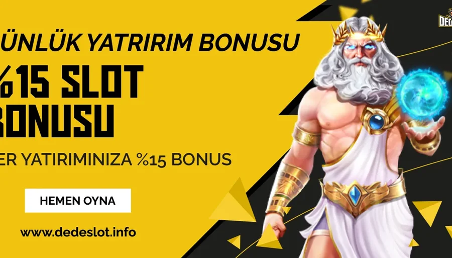 %15 Casino Slot Yatırım Bonusu