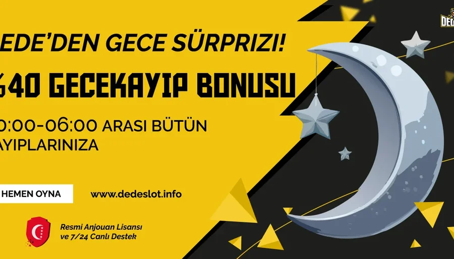 %40 Gece Kayıp Bonusu