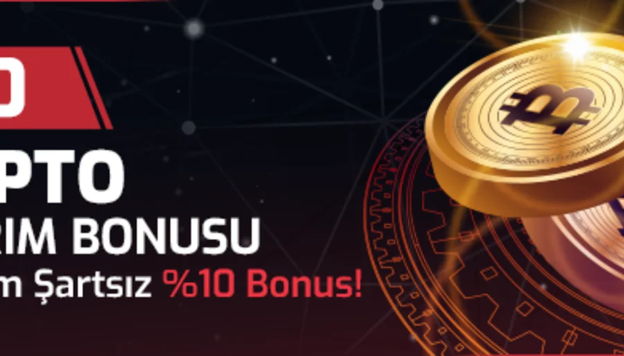 %10 Çevrim Şartsız Kripto Bonusu