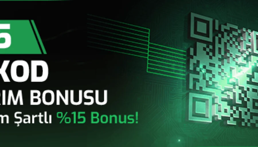 %15 Çevrim Şartlı Hızlı QR Yatırım Bonusu