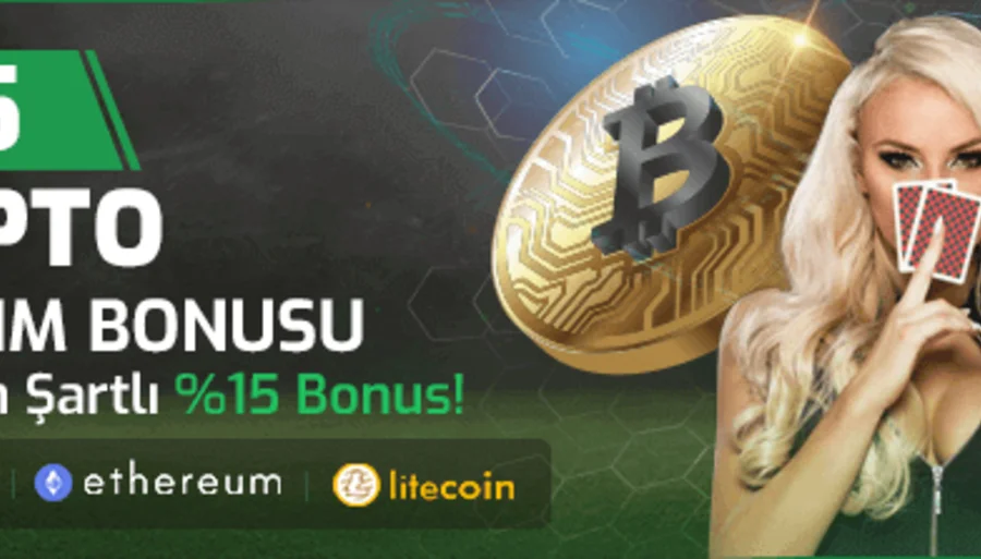%15 Kripto Çevrim Şartlı Bonus
