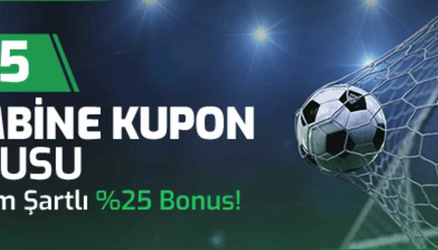 Dinamobet %25 Çevrim Şartlı Kombine Kupon Bonusu