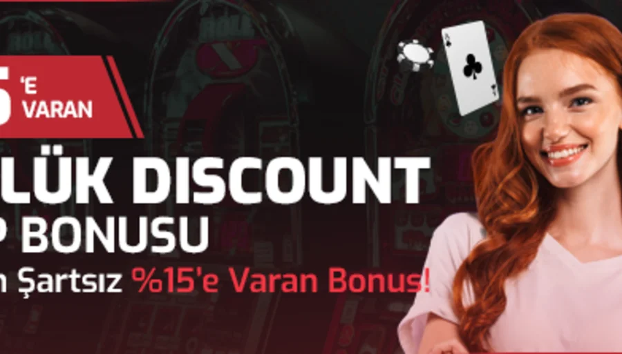 Tüm Kayıplarınızda Günlük %15'e Varan Discount