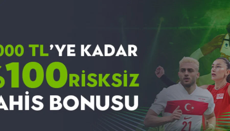 Yeni Üyelere Özel %100 - 2.000 TL Risksiz Bahis