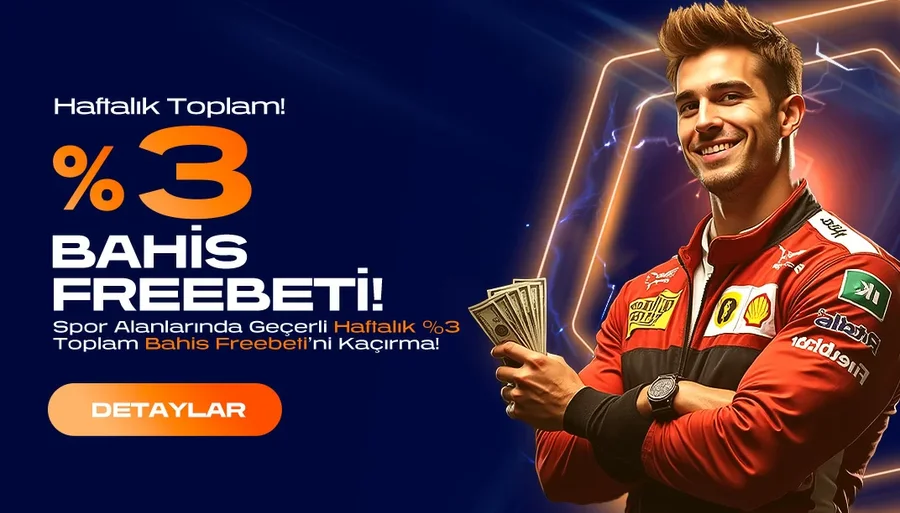 %3 Haftalık Toplam Bahis Freebeti
