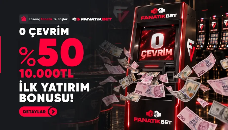 %50 (0) CEVRİM 10.000TL İlk Yatırım Bonusu