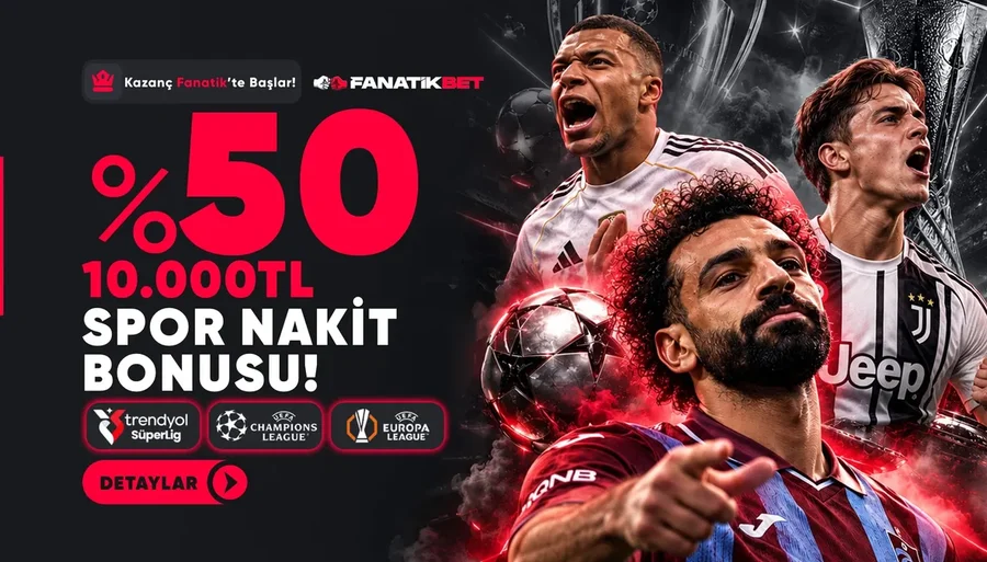 KOLAY ÇEVRİMLİ %50 10.000 TL SPOR NAKİT BONUSU
