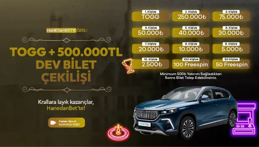 500.000₺ Dev Bilet Çekilişi