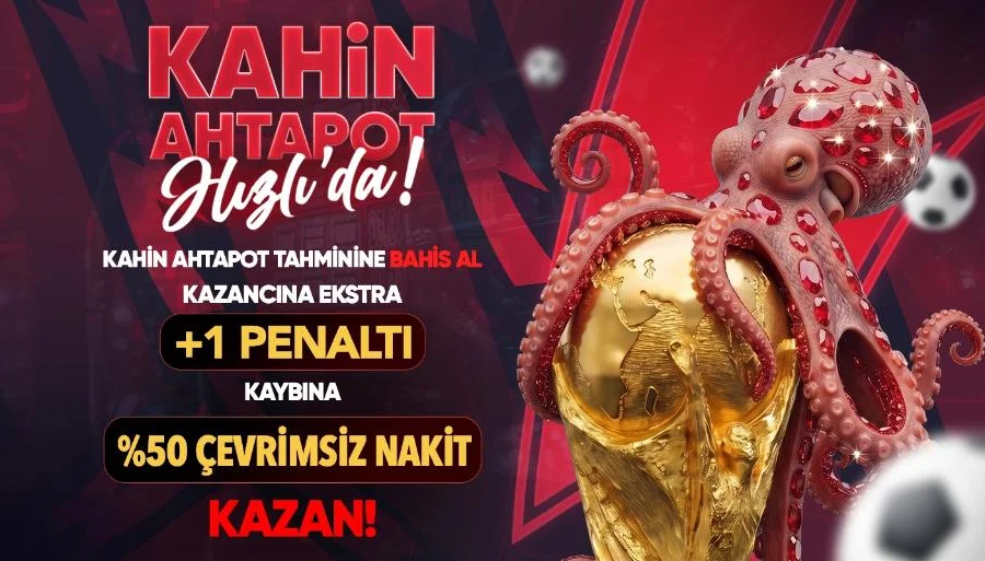 Hizlicasino Kahin Ahtapot Paul: %50 Çevrimsiz Spor Kayıp Bonusu