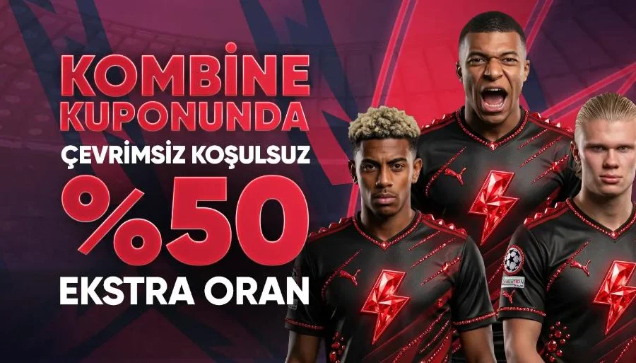 Kombine Kuponuna Ekstra %50 Oran